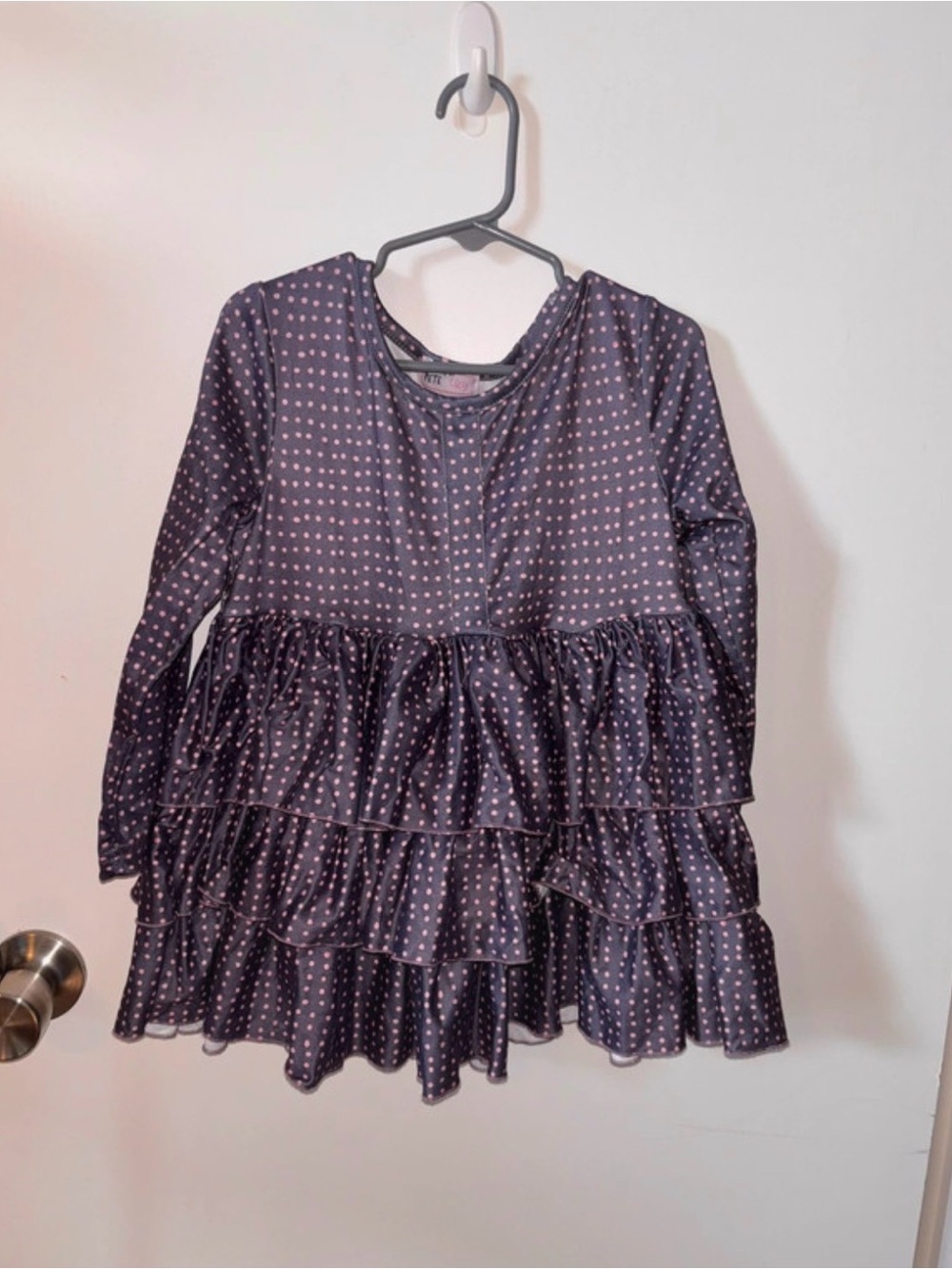 Girls' Long-Sleeve Pete and Lucy Dress - Purple